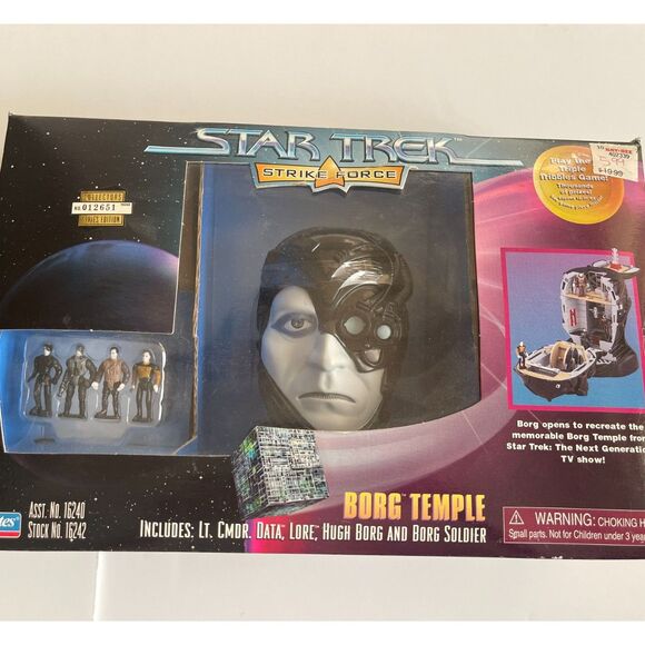 VTG Star Trek Strike Force Borg Temple Playset Collectors Edition 1997 Playmates - Picture 6 of 11